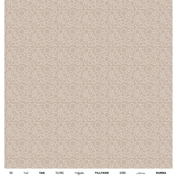 Gavlhusets Design - Papir - Striber Taupe