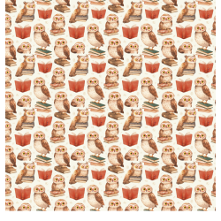 Gavlhusets Design - Papir - Rd Student / Ugler