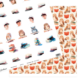 Gavlhusets Design - Papir - Rd Student / Ugler