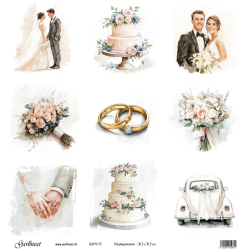 Gavlhusets Design - Papir - 9 Bryllupsmotiver