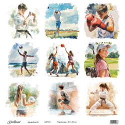 Gavlhusets Design - Papir - 9 Sportsmotiver