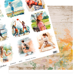 Gavlhusets Design - Papir - 9 Sportsmotiver