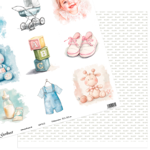 Gavlhusets Design - Papir - 9 Babymotiver