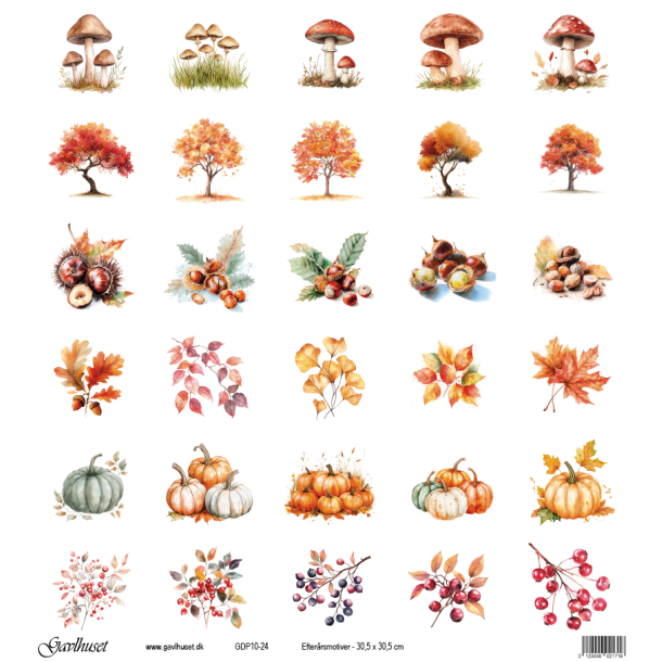 Gavlhusets Design - Papir - Efterrsmotiver