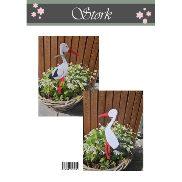 Gavlhusets Design - Patchwork mnster - Stork