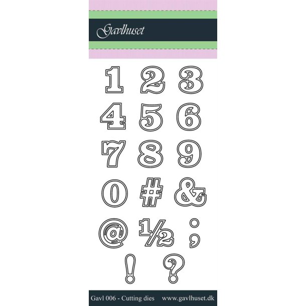Gavlhusets Design - Die - Tal og tegn