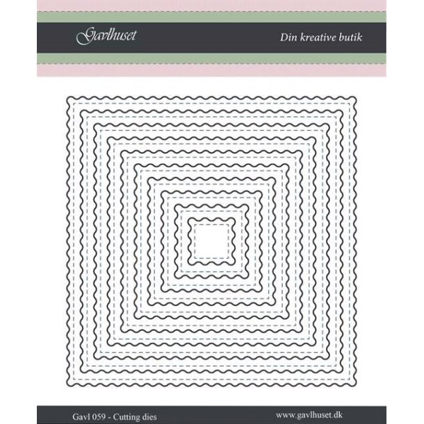 Gavlhusets Design - Die - Rammer Firkanter - Blgekant