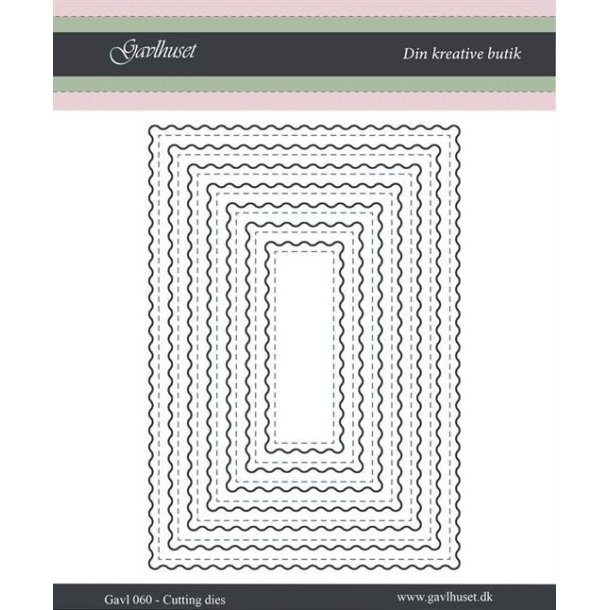 Gavlhusets Design - Die - Rammer Rektangler - Blgekant