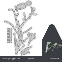 Gavlhusets Design - Die - Fugle og grene