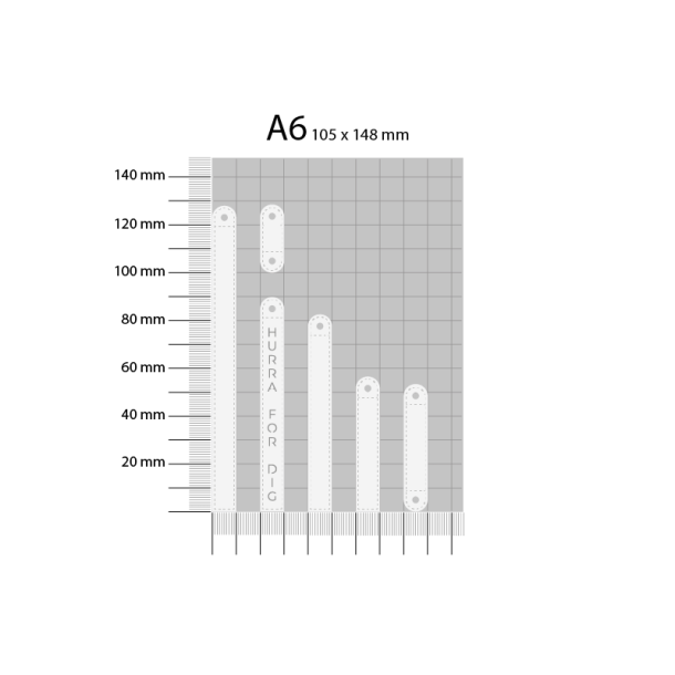 Gavlhusets Design - Die - A5-rammer med bannertekster