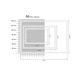 Gavlhusets Design - Die - A5-rammer med bannertekster