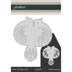 Gavlhusets Design - Die - 3D-fugl - Stor