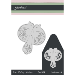 Gavlhusets Design - Die - 3D-fugl - Mellem