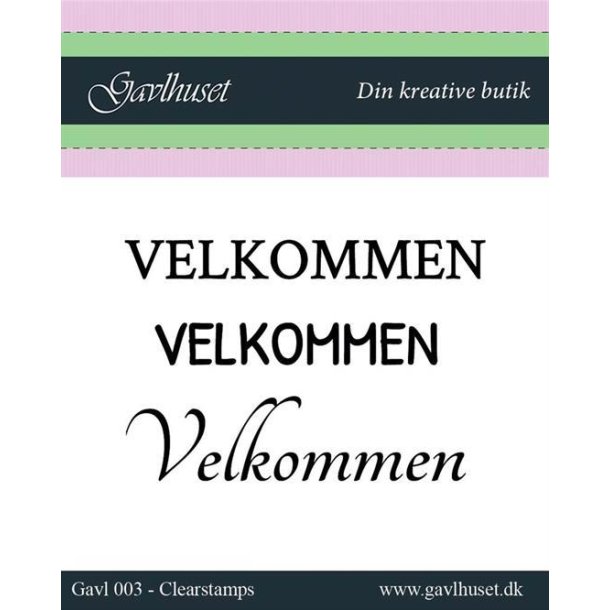 Gavlhusets Design - Stempel - Velkommen