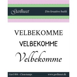 Gavlhusets Design - Stempel - Velbekomme