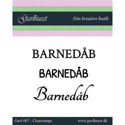 Gavlhusets Design - Stempel - Barnedb