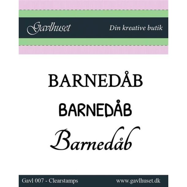 Gavlhusets Design - Stempel - Barnedb