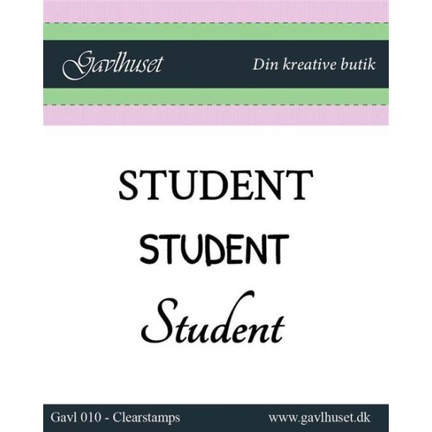 Gavlhusets Design - Stempel - Student