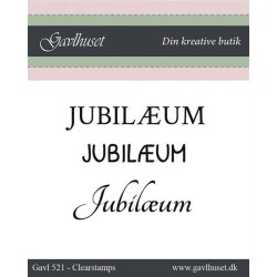 Gavlhusets Design - Stempel - Jubilum
