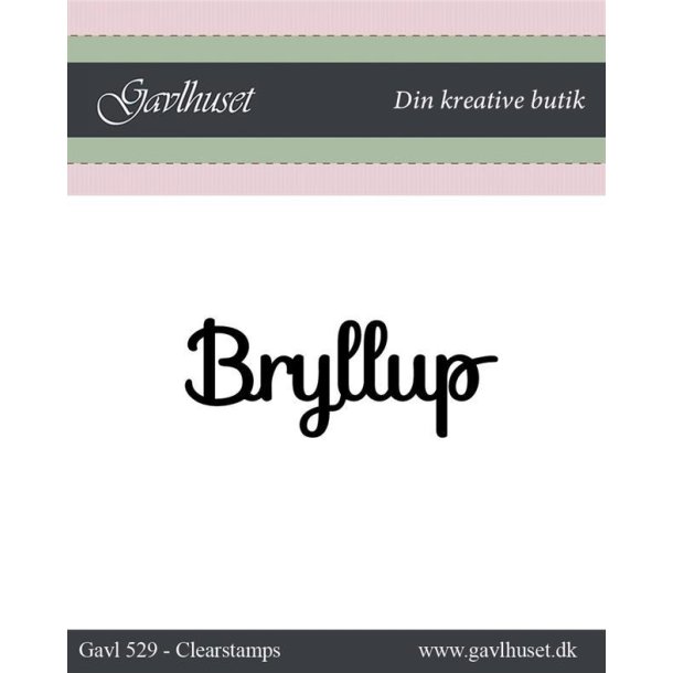 Gavlhusets Design - Stempel - Bryllup