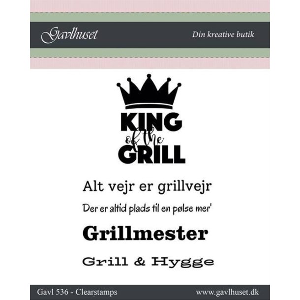 Gavlhusets Design - Stempel - Grillmester
