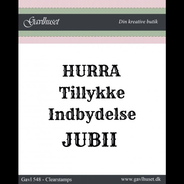 Gavlhusets Design - Stempel - Hurra