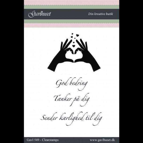 Gavlhusets Design - Stempel - Hndhjerte