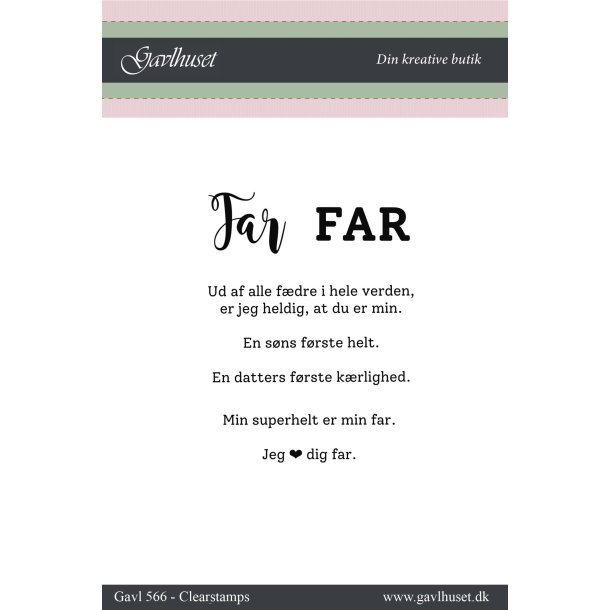 Gavlhusets Design - Stempel - Far