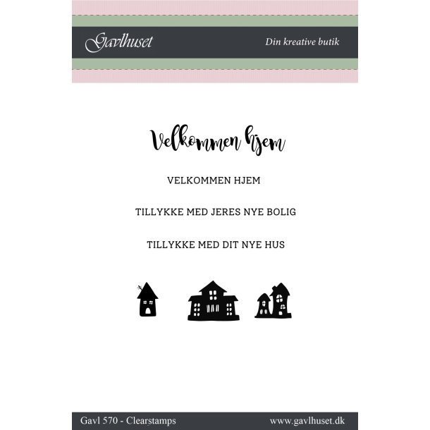 Gavlhusets Design - Stempel - Velkommen Hjem
