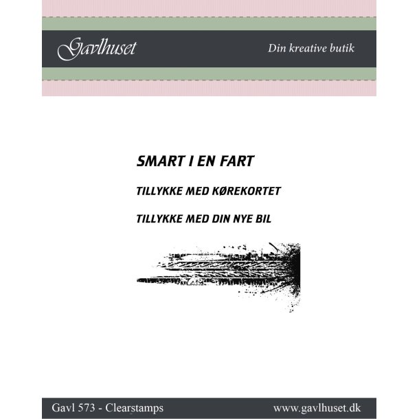 Gavlhusets Design - Stempel - Smart i en fart