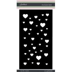 Gavlhusets Design - Stencil - Hjerter