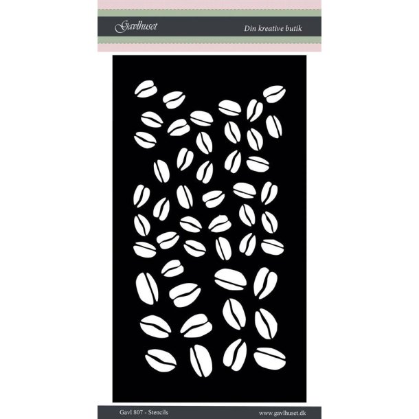 Gavlhusets Design - Stencil - Kaffebnner