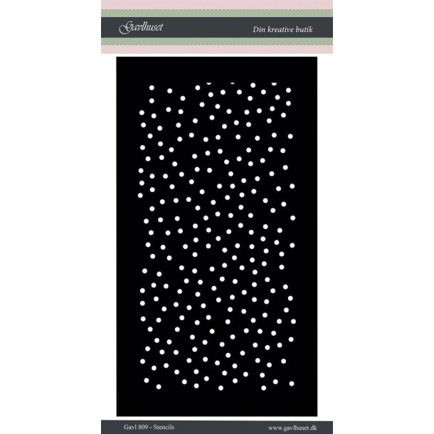 Gavlhusets Design - Stencil - Sm Prikker