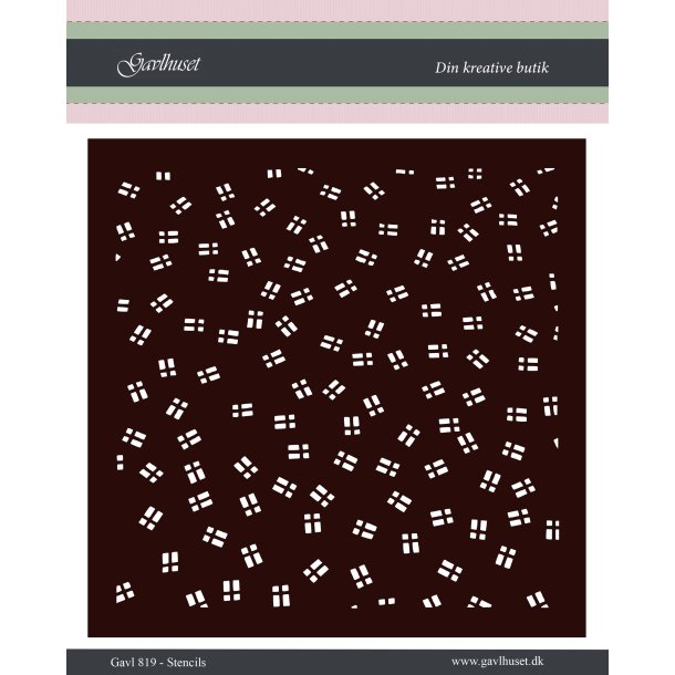 Gavlhusets Design - Stencil - Flag i Lst Mnster