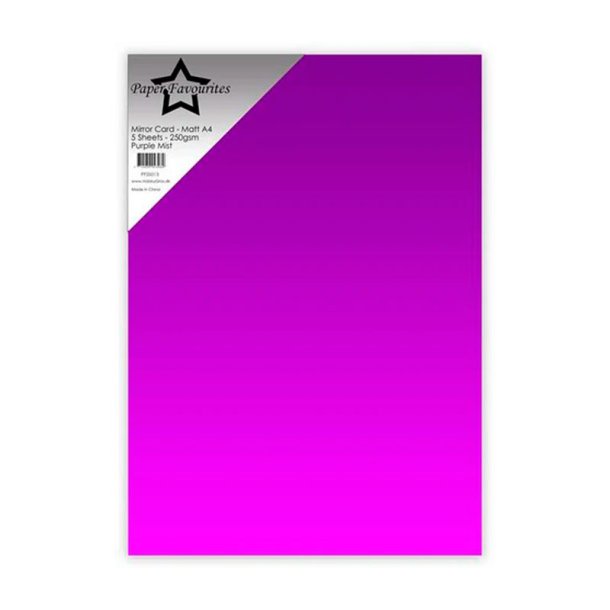 Paper Favourites - Mirror Card Glossy - 250g - A4 - Purple Mist
