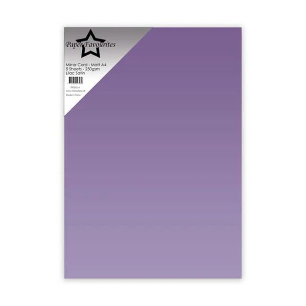 Paper Favourites - Mirror Card Glossy - 250g - A4 - Lilac Satin