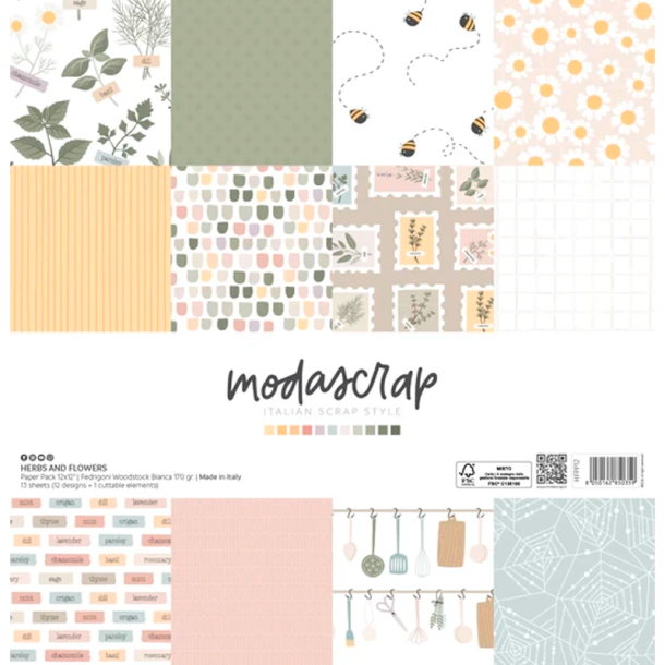 Modascrap - Blok 12" - Herbs And Flowers