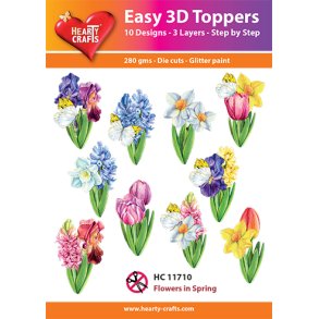 Hearty Crafts - Easy 3D Toppers - Udstansede motiver m For�rsblomster