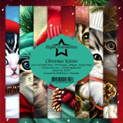 Paper Favourites - Blok 6" -  "Christmas Kitties" - Julekillinger