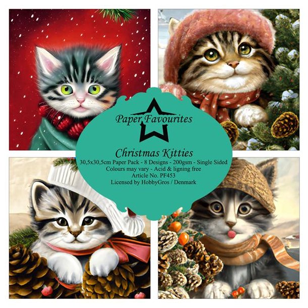 Paper Favourites - Blok 6" -  "Christmas Kitties" - Julekillinger