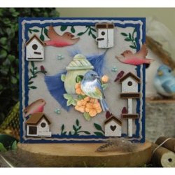 Jeanine's Art - Die - Vintage Birds - Birdhouses