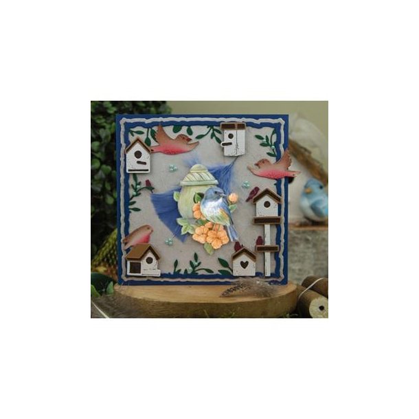 Jeanine's Art - Die - Vintage Birds - Birdhouses