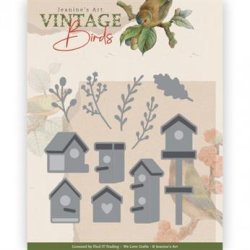 Jeanine's Art - Die - Vintage Birds - Birdhouses