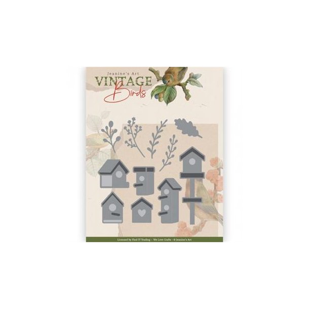 Jeanine's Art - Die - Vintage Birds - Birdhouses