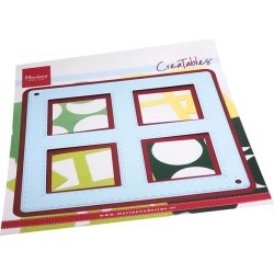 Marianne Design - Die - Layout 4 squares / Ramme med fire firkanter