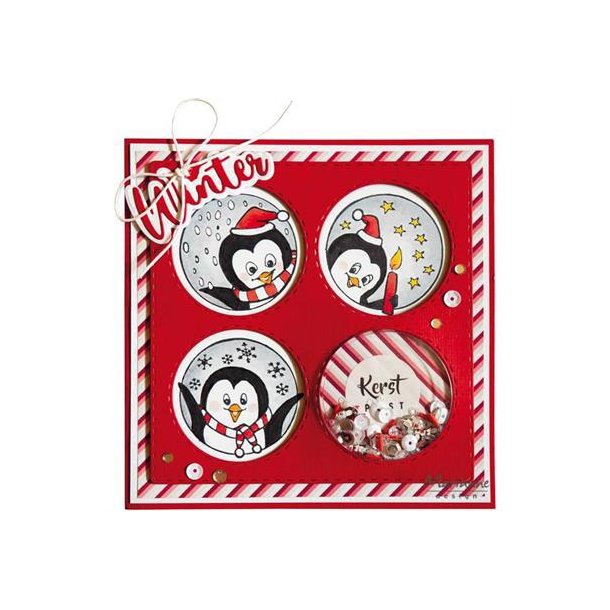 Marianne Design - Die - Layout 4 circles / Ramme med fire cirkler