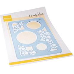 Marianne Design - Die - Lay out Paws / Baggrund Poter