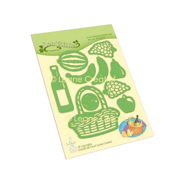 Leane Creatief - Die - Fruit Picnic Basket - Frugtkurv