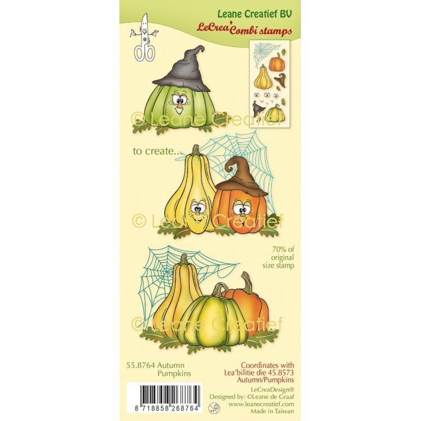 Leane Creatief - Stempel - Autumn Pumpkins