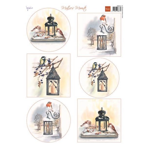 Marianne Design - 3D Ark - A4 "Matties Winter Lantarns" - Vinter lanterner